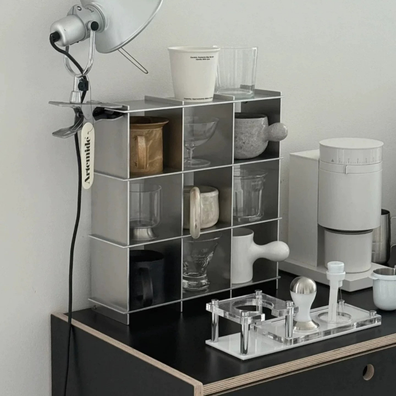 Commercial Kitchen Shelving - Minimalist Alüminyum Alaşımlı Tezgah Üstü Kupa