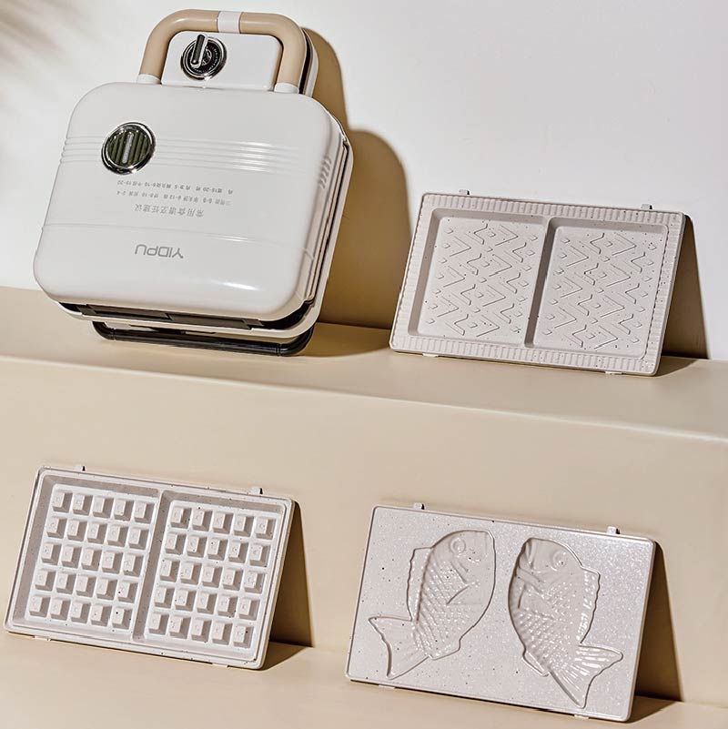 Waffle Maker Commercial - 750W elektrikli sandviç makinesi çok fonksiyonlu