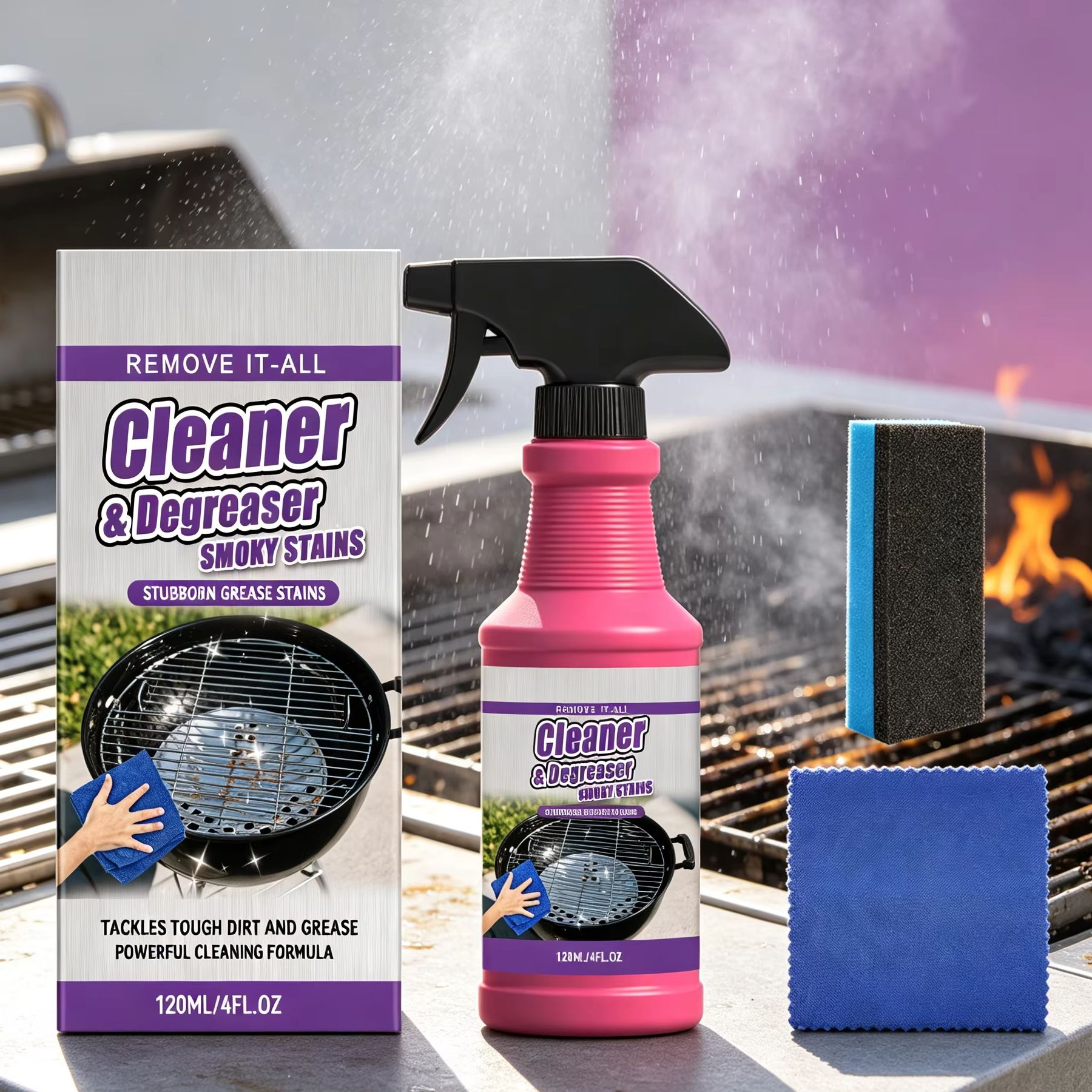 Commercial Kitchen Grease Cleaner - Barbekü Izgara Temizleyici Yağ Lekesi Çıkarıcı