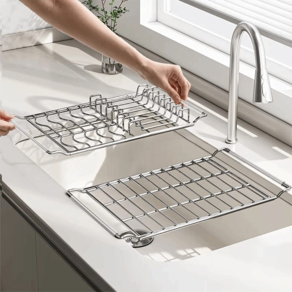Commercial Kitchen Shelving - Paslanmaz Çelik Genişletilebilir Bulaşıklık Rafı Paslanmaz