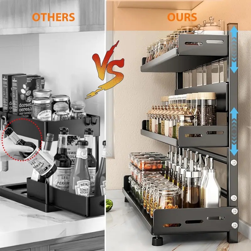 3 Katmanlı Tezgah Üstü Baharat - Commercial Kitchen Shelving incelemesi ve fiyatı