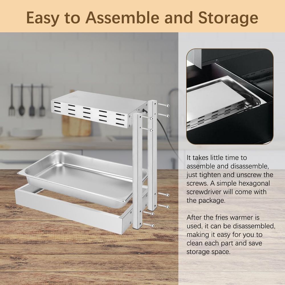 Patates Kızartması Isıtıcı, Ti - Commercial Kitchen Warmer incelemesi ve fiyatı